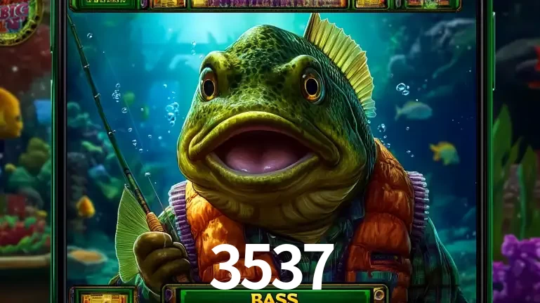 Personagem de peixe pescador do popular jogo de slot com tema de pescaria, uma das emocionantes opções de caça-níqueis para jogar e ganhar no cassino 3537.